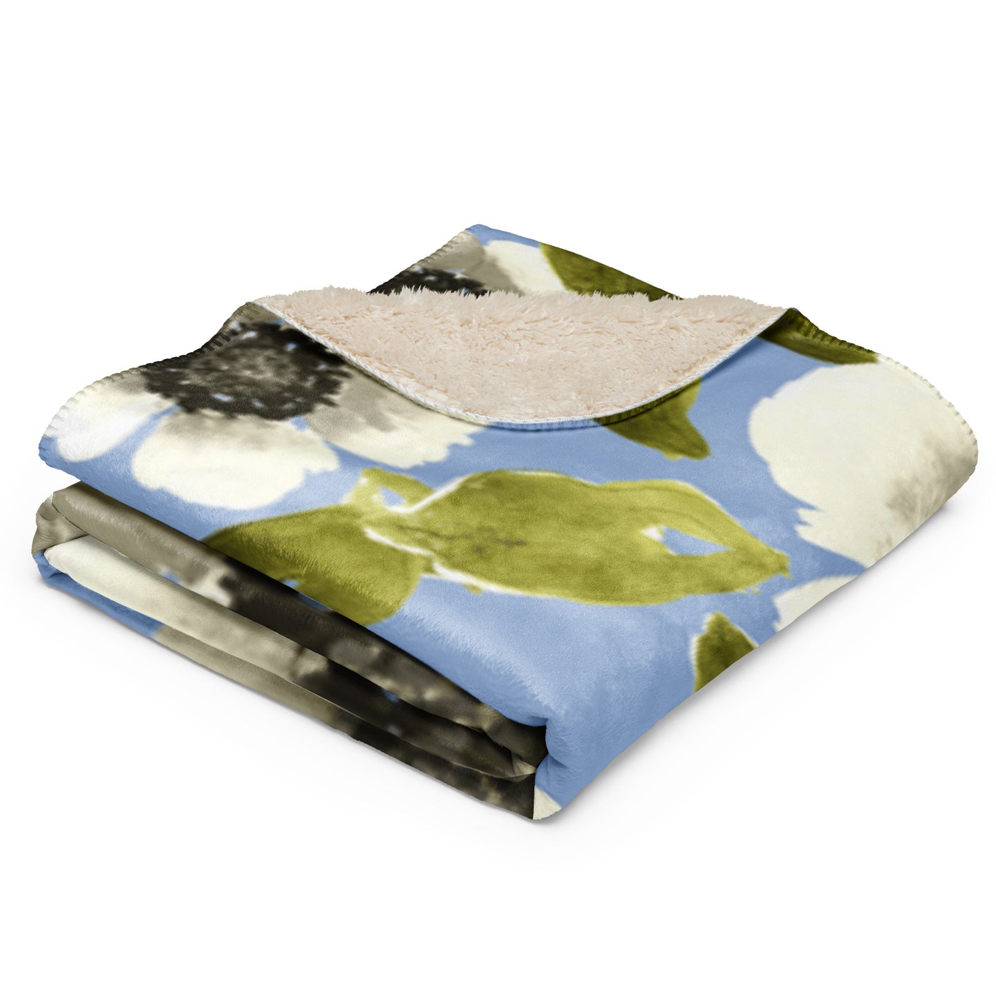 GORGEOUS FLORAL Sherpa blanket