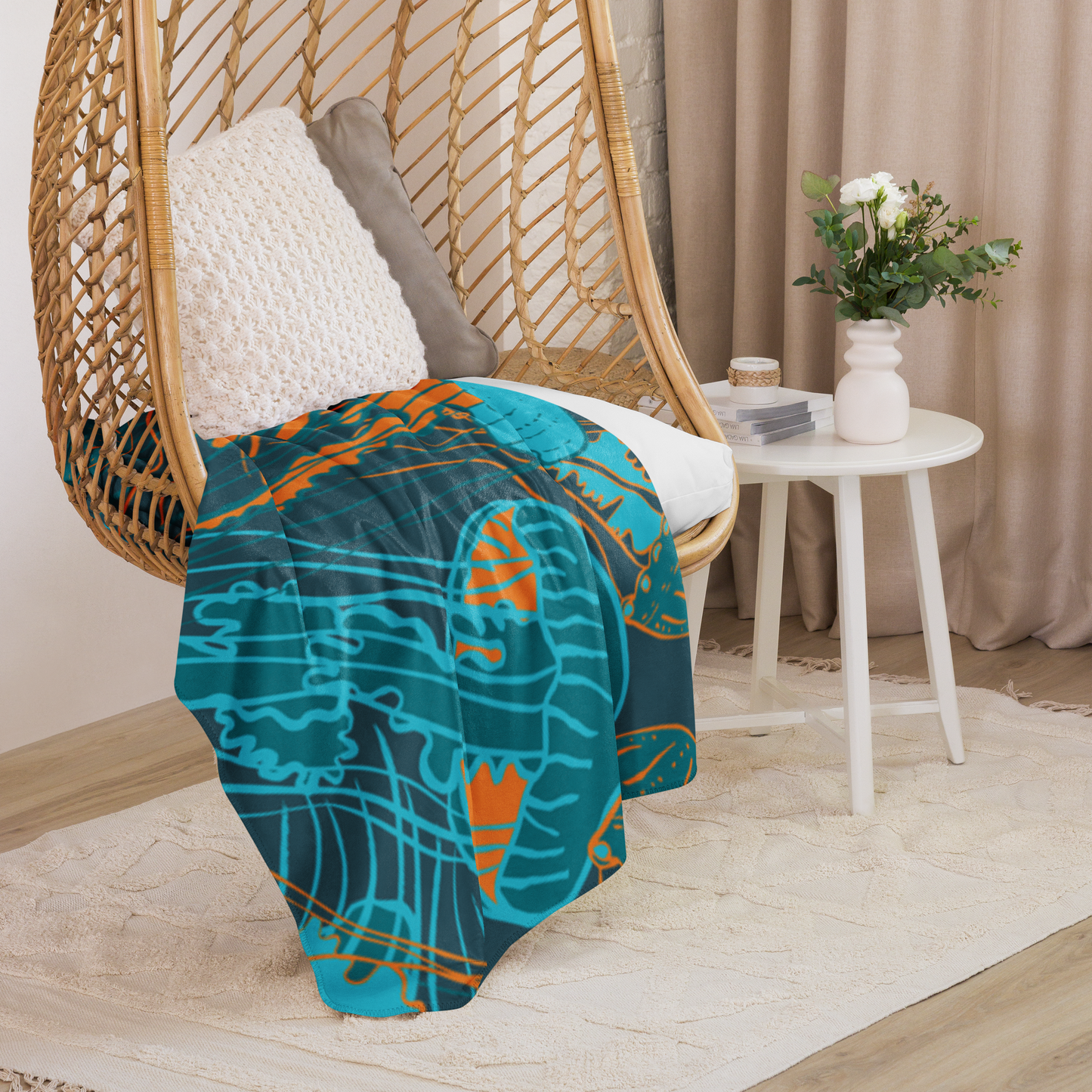 JELLYFISH PARTY Sherpa blanket