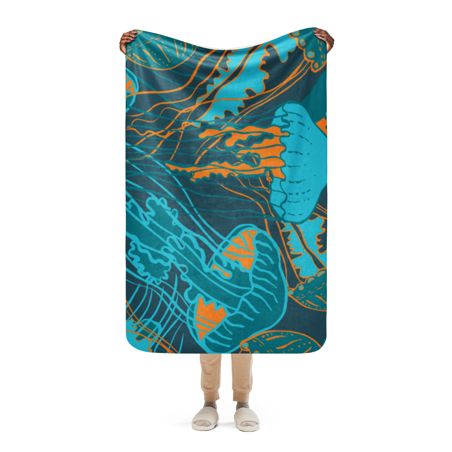 JELLYFISH PARTY Sherpa blanket