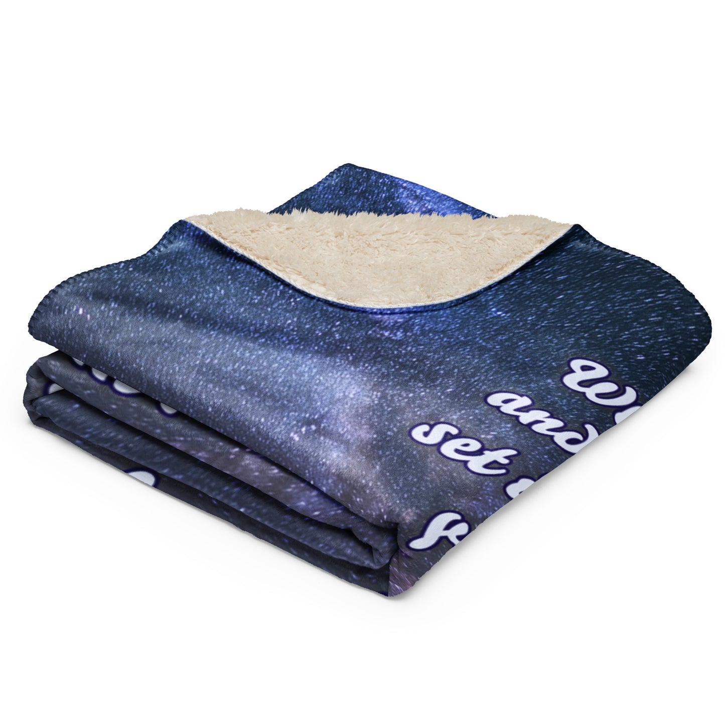 Psalm 8:3-4 Sherpa blanket