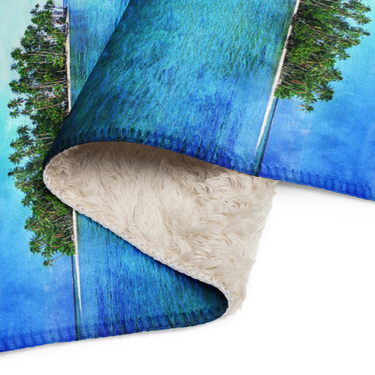 PRIVATE ISLAND Sherpa blanket