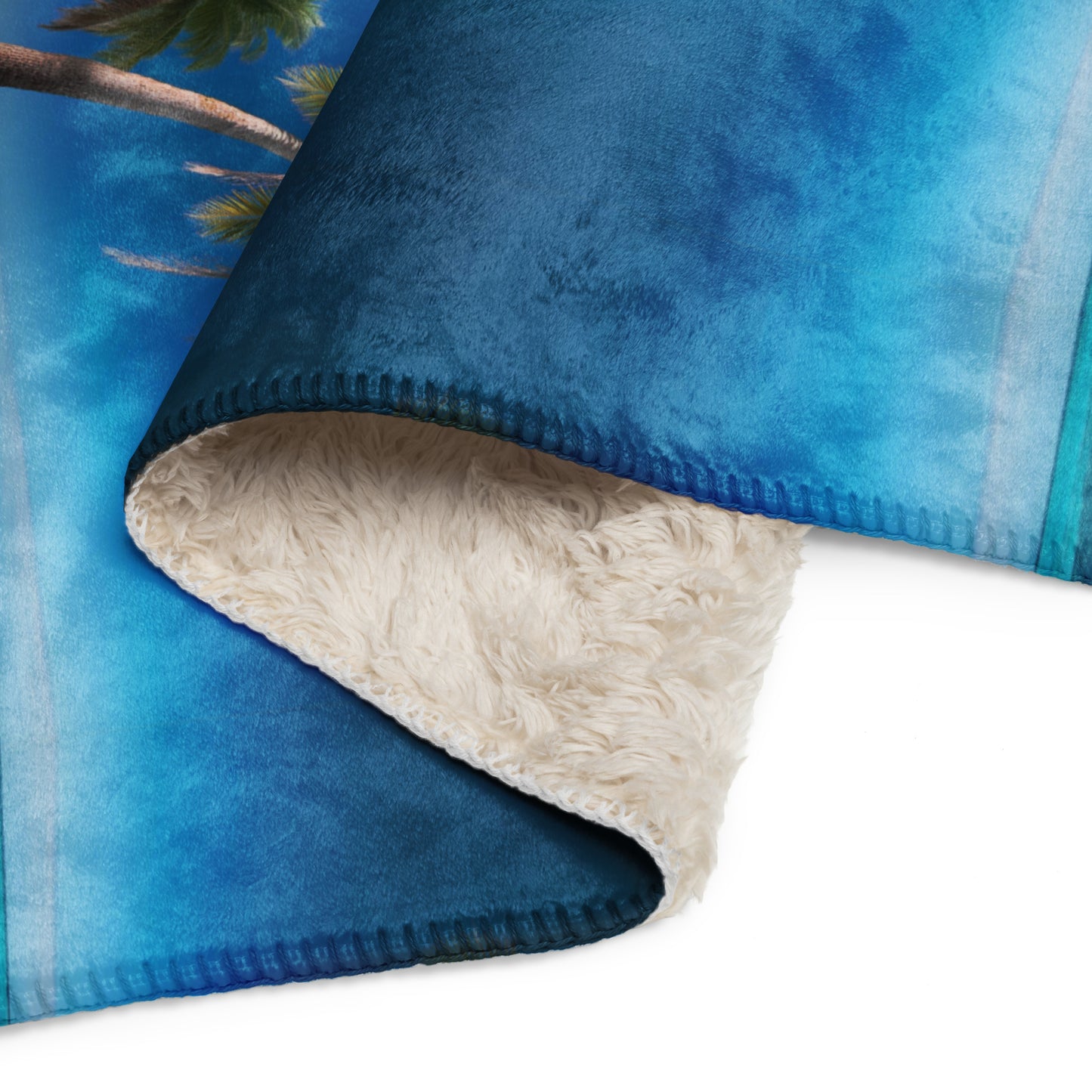 HAPPY PALMS Sherpa blanket