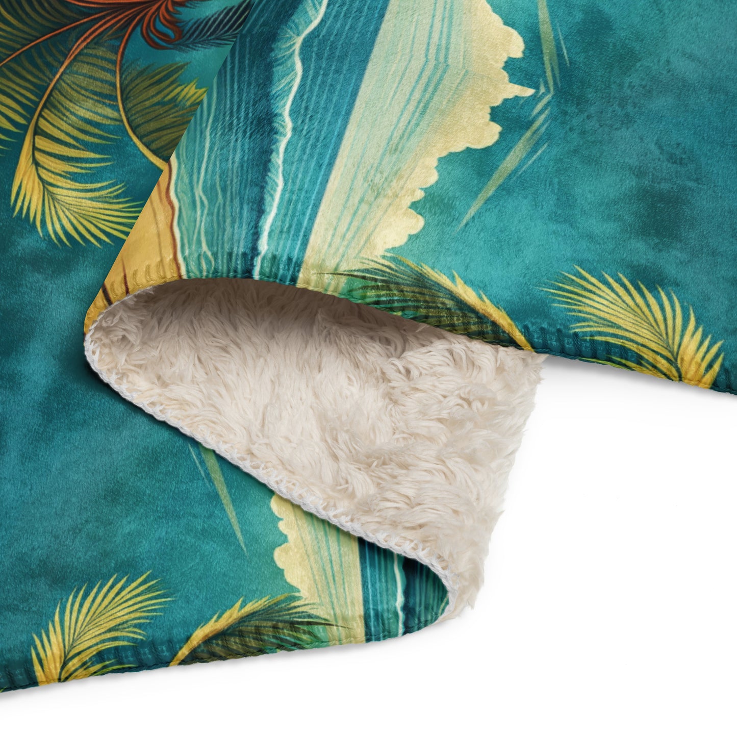 PALM TREE PARTY Sherpa blanket