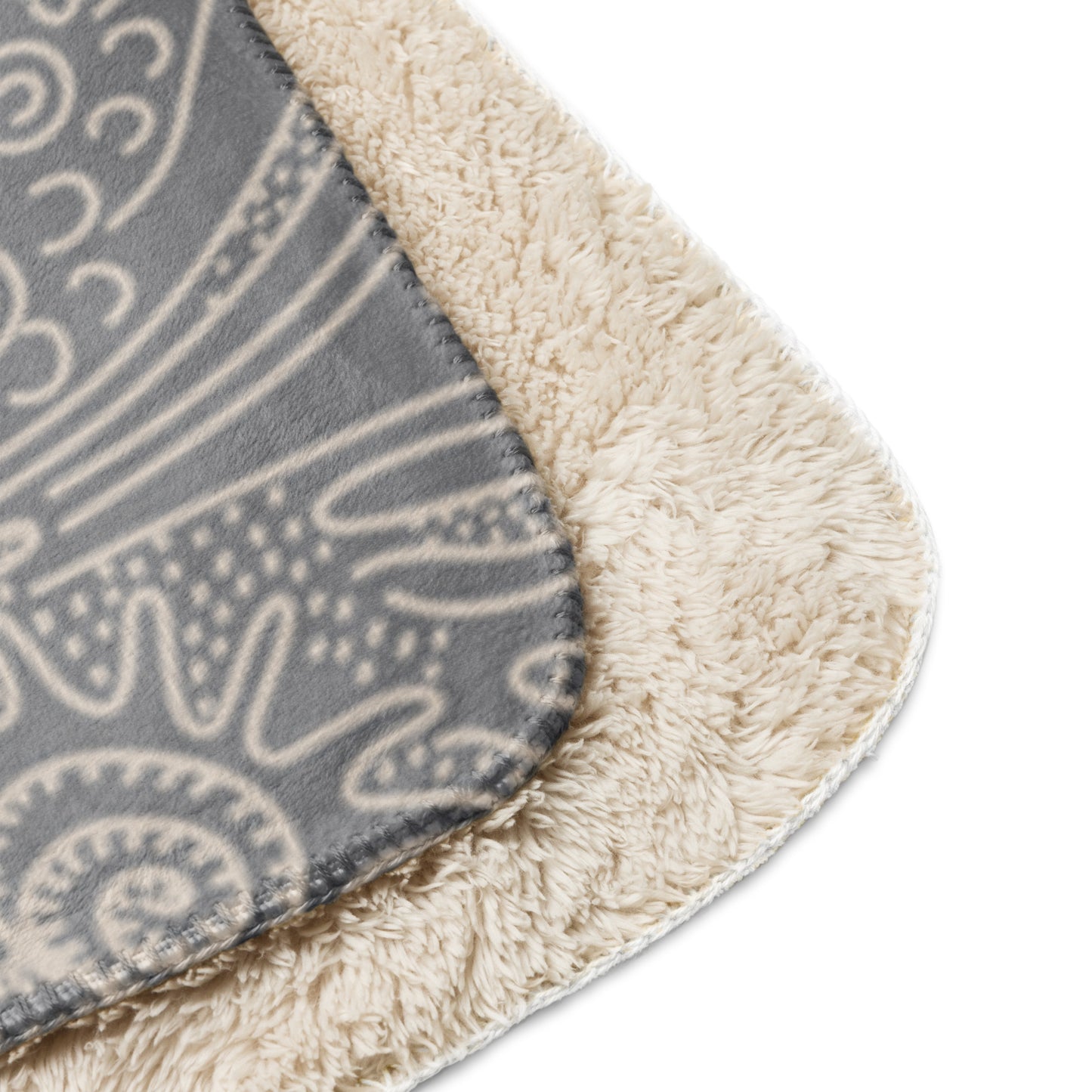 COZY OCEAN SHELLS Sherpa blanket