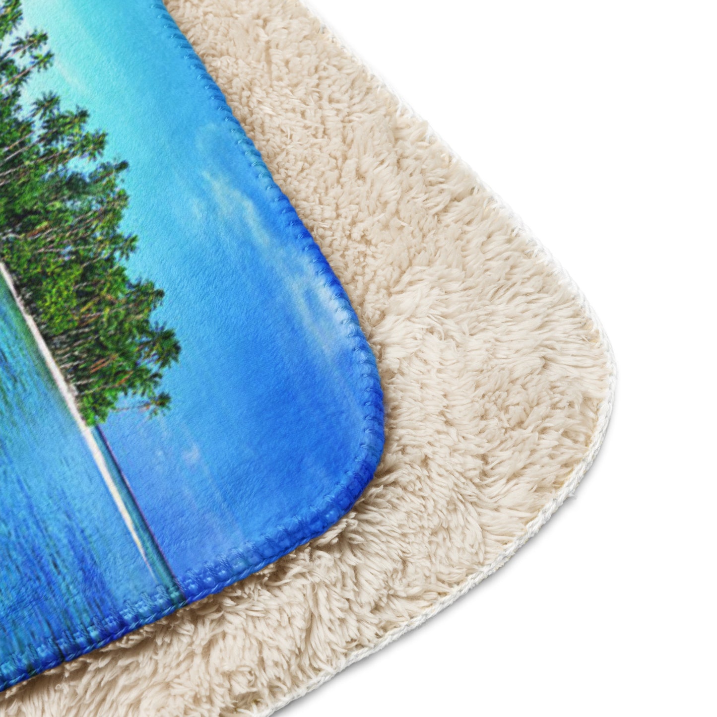 PRIVATE ISLAND Sherpa blanket