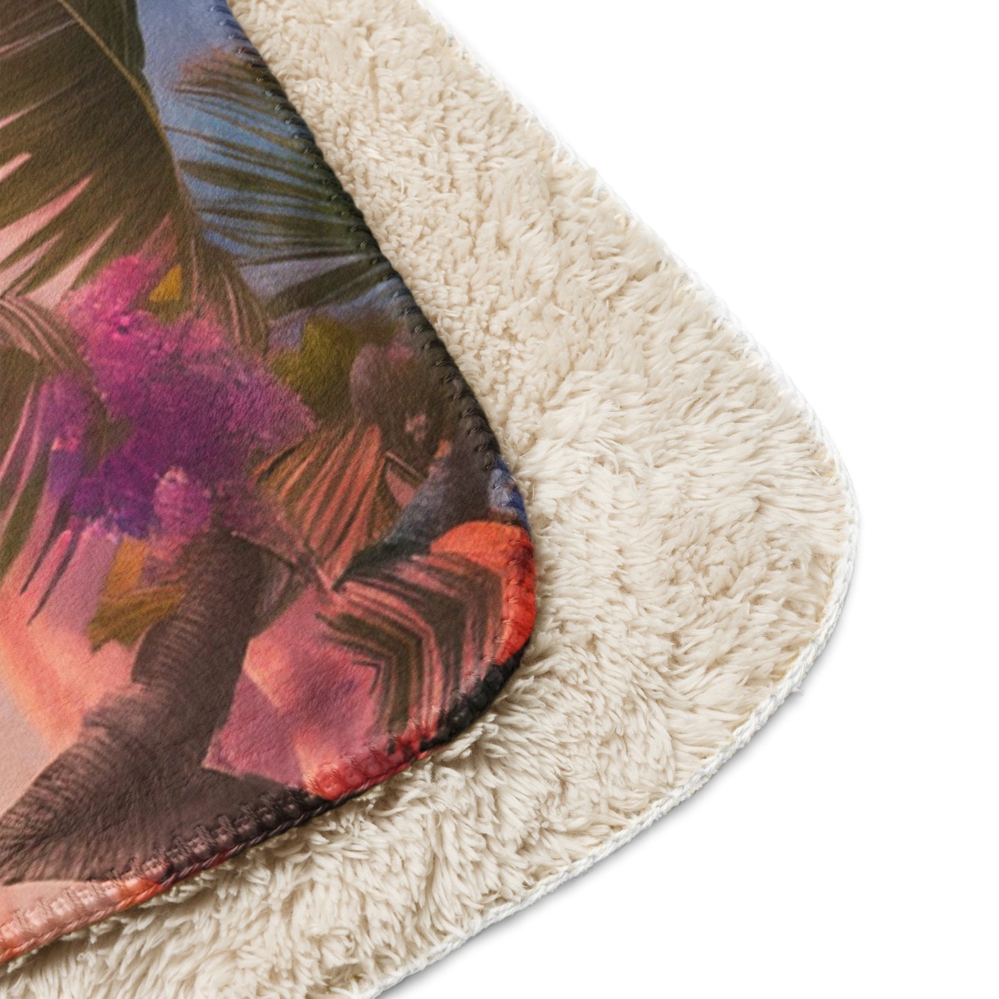 DOUBLE SEA TURTLES IN HAMMOCKS Sherpa blanket