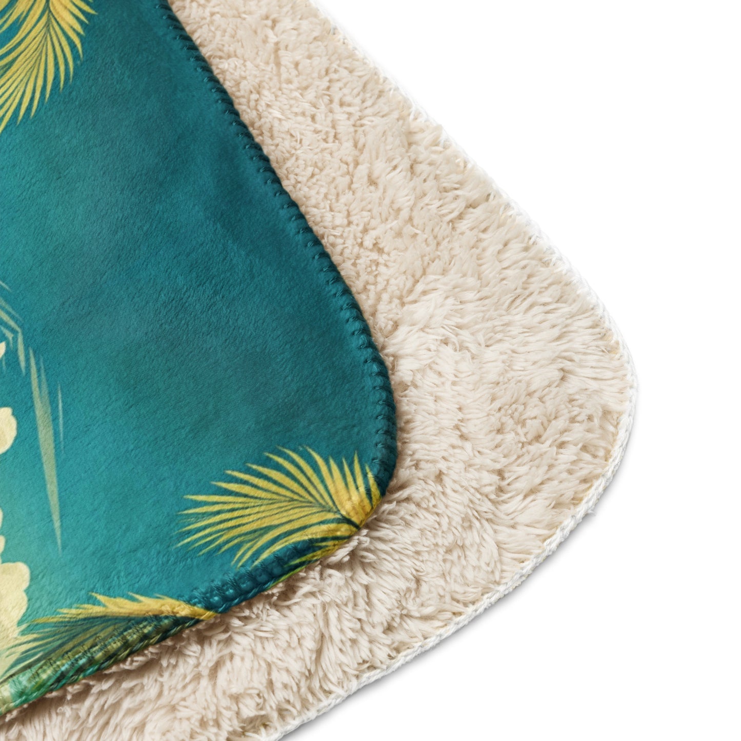 PALM TREE PARTY Sherpa blanket