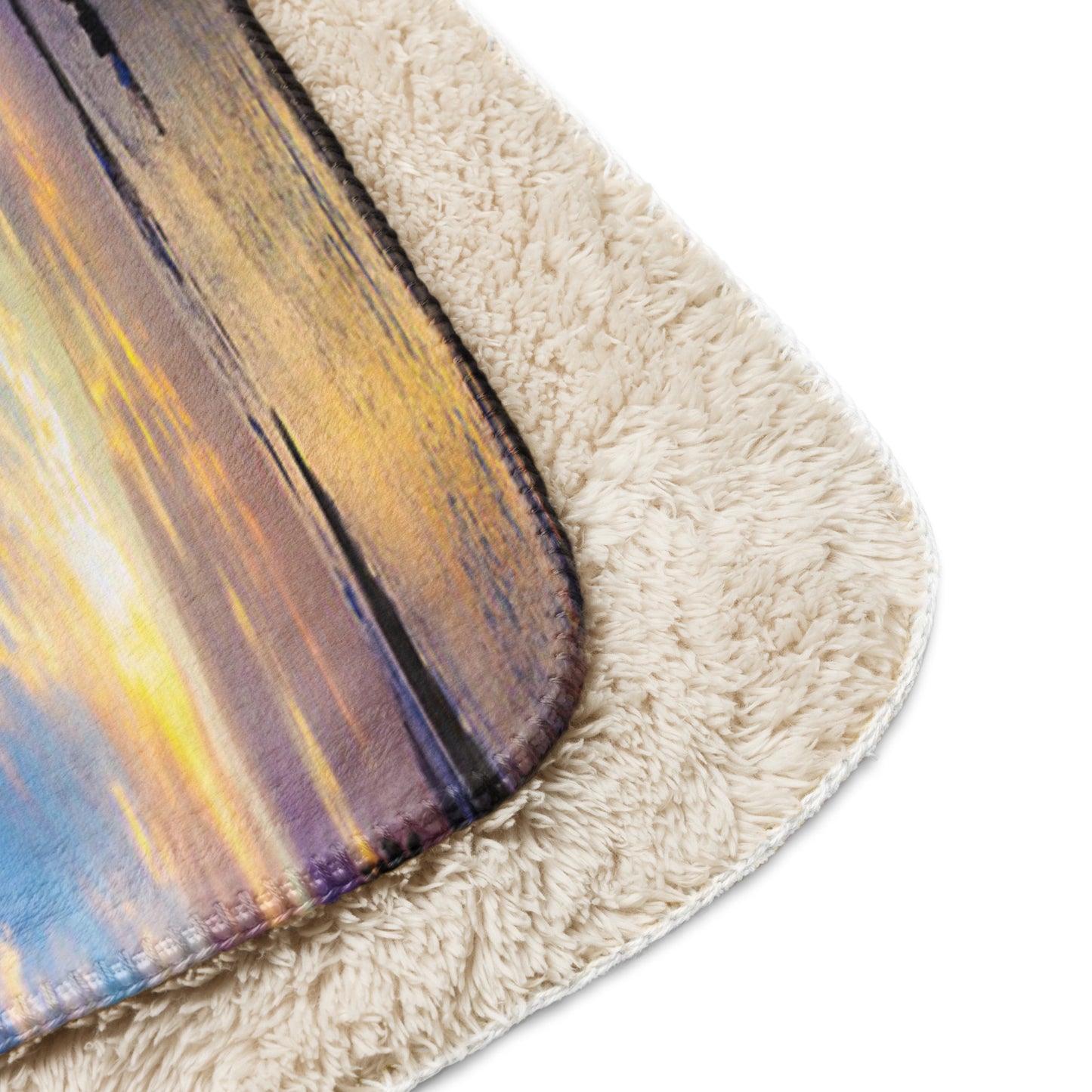 MIRRORED SUNRISE Sherpa blanket