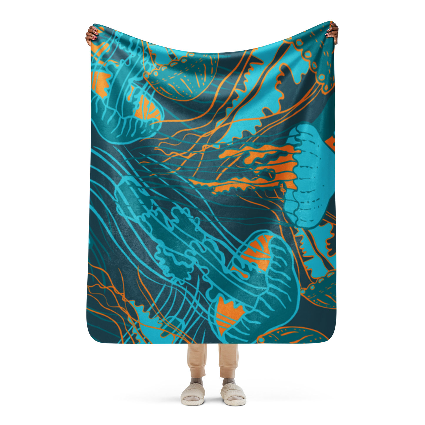 JELLYFISH PARTY Sherpa blanket