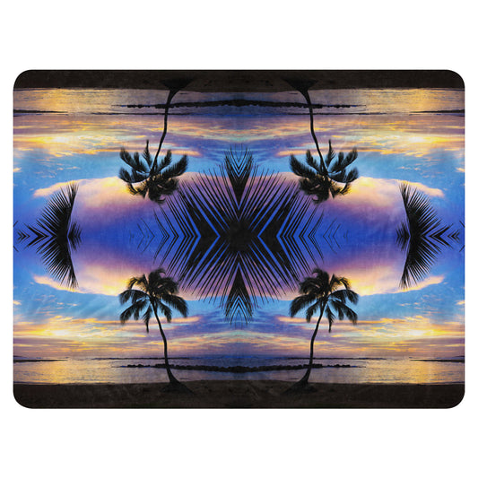 MIRRORED SUNRISE Sherpa blanket