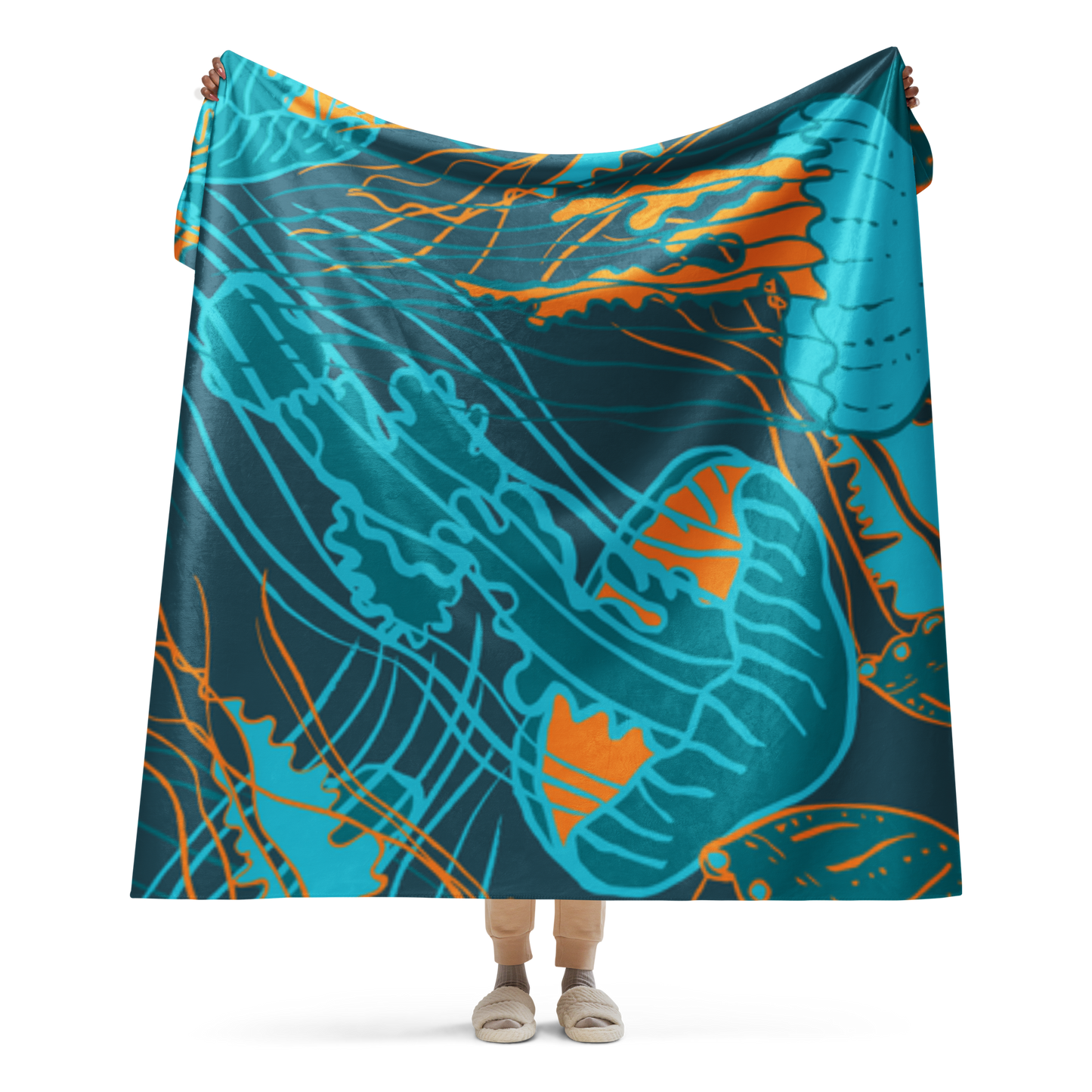 JELLYFISH PARTY Sherpa blanket