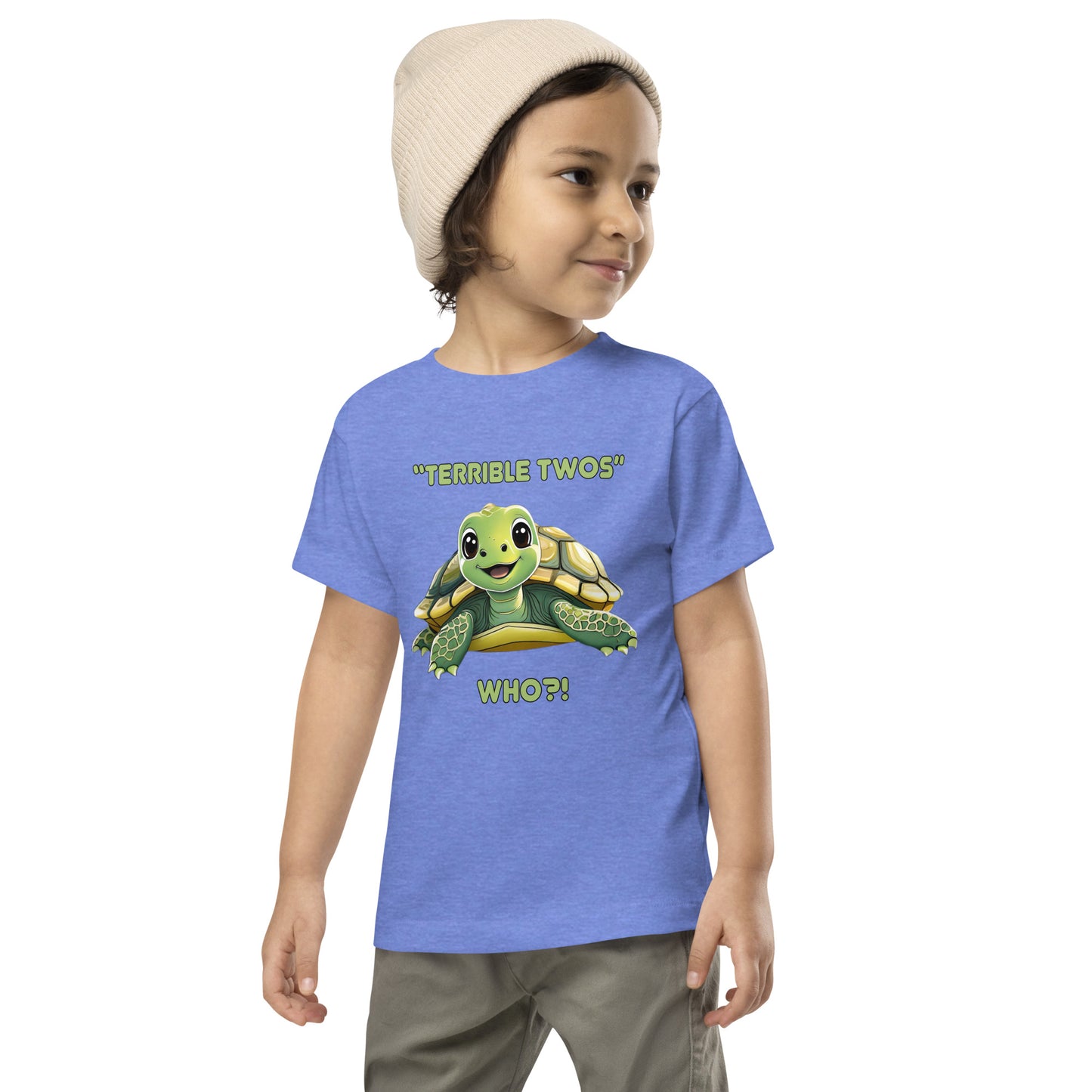 TERRIBLE TWOS, WHO? Funny Toddler Short Sleeve Tee