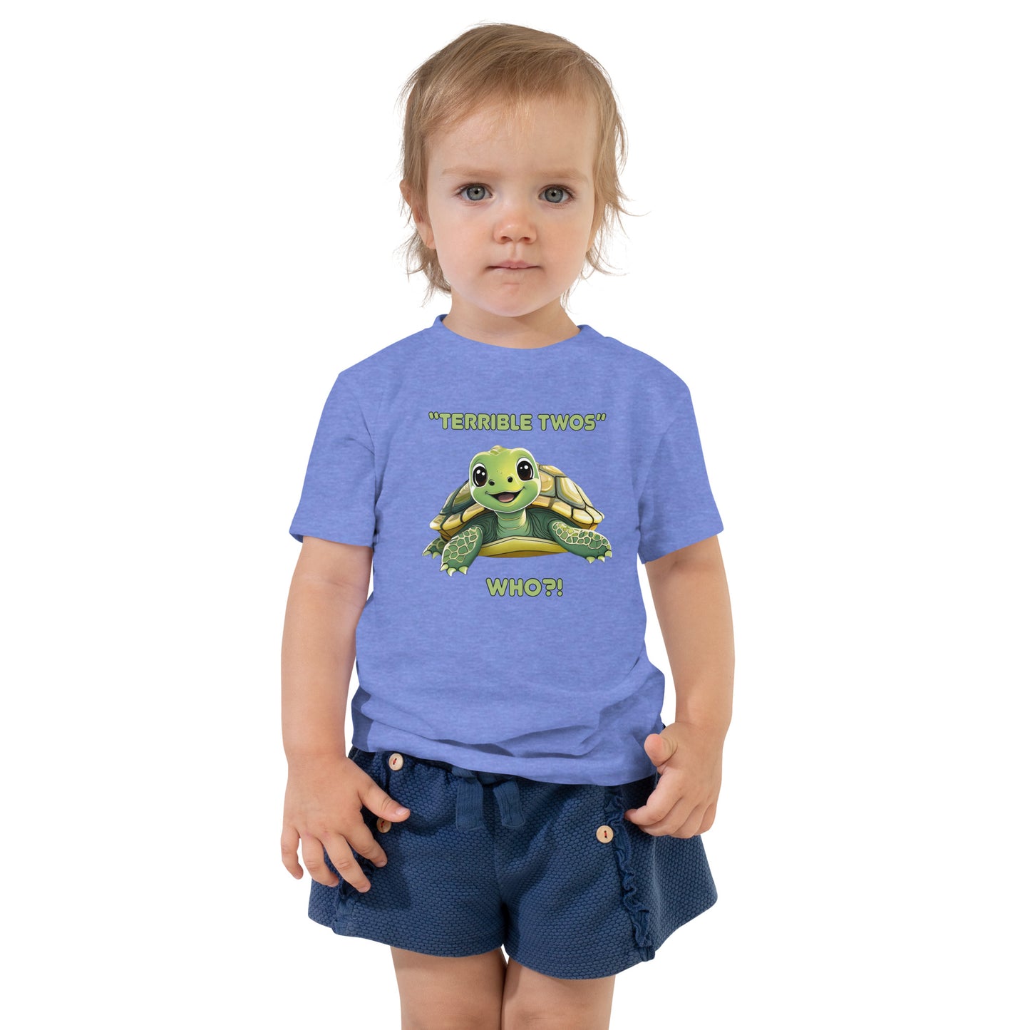 TERRIBLE TWOS, WHO? Funny Toddler Short Sleeve Tee