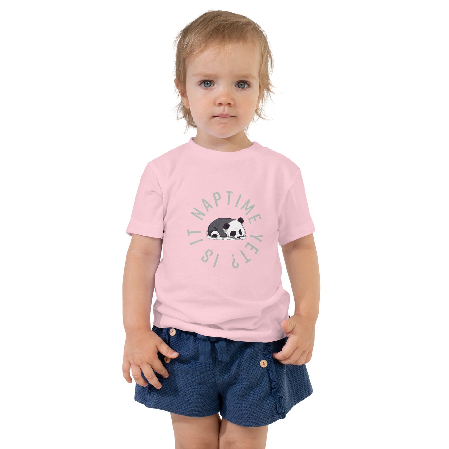 FUNNY PANDA NAPTIME YET? Toddler Short Sleeve Tee