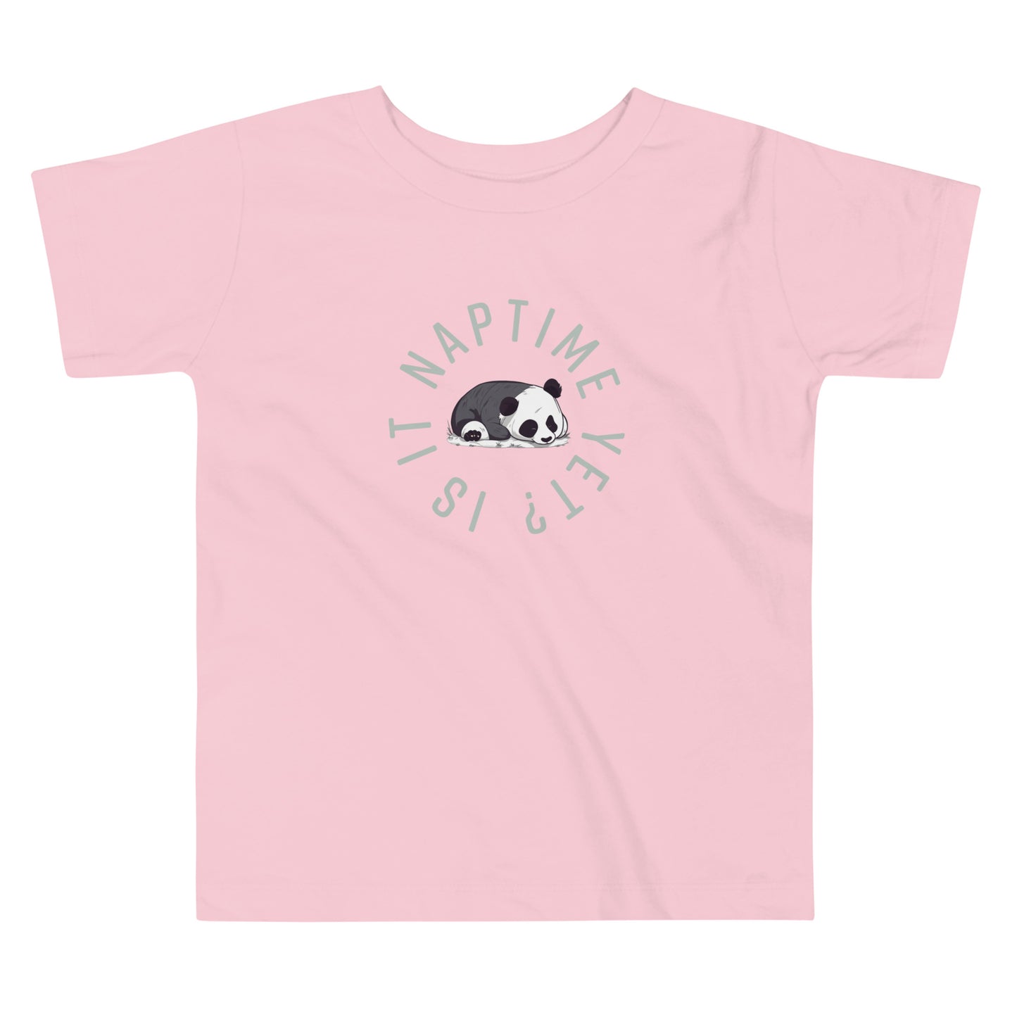 FUNNY PANDA NAPTIME YET? Toddler Short Sleeve Tee