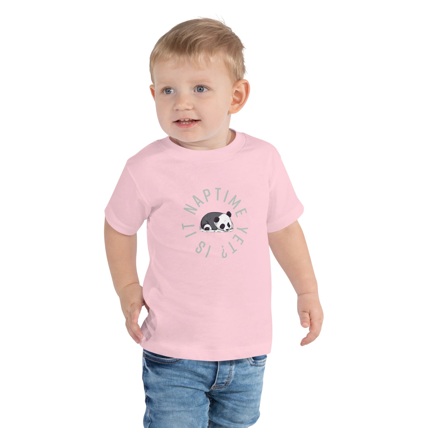 FUNNY PANDA NAPTIME YET? Toddler Short Sleeve Tee