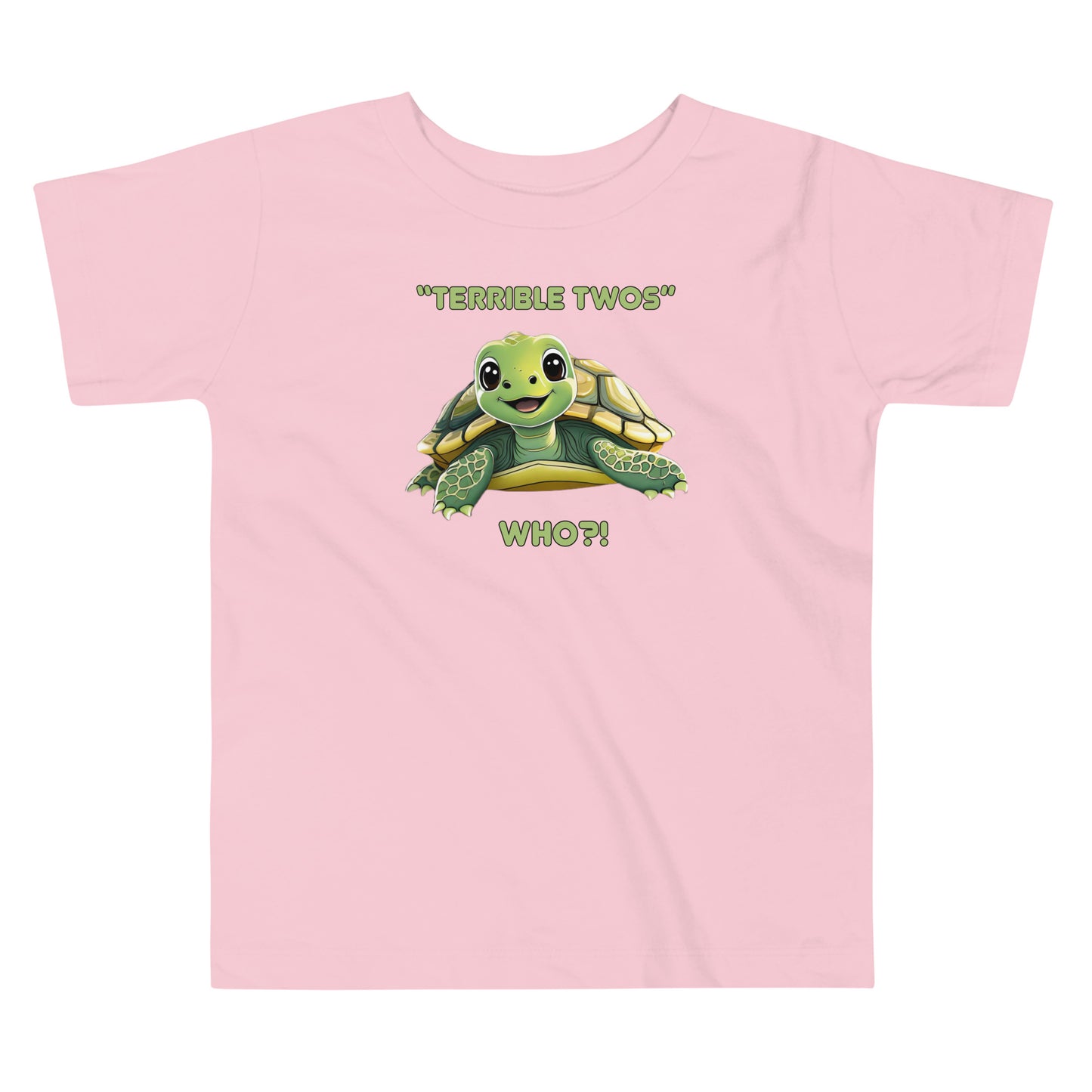 TERRIBLE TWOS, WHO? Funny Toddler Short Sleeve Tee