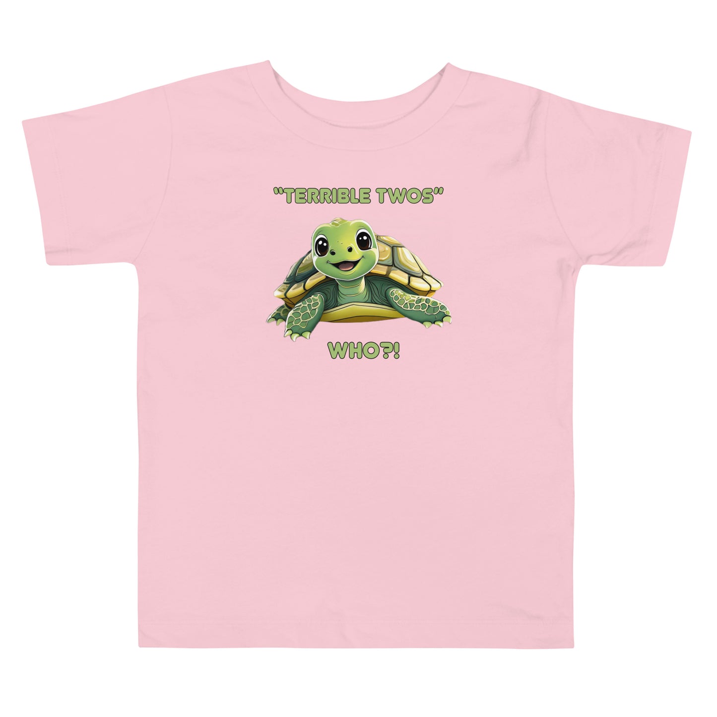 TERRIBLE TWOS, WHO? Funny Toddler Short Sleeve Tee