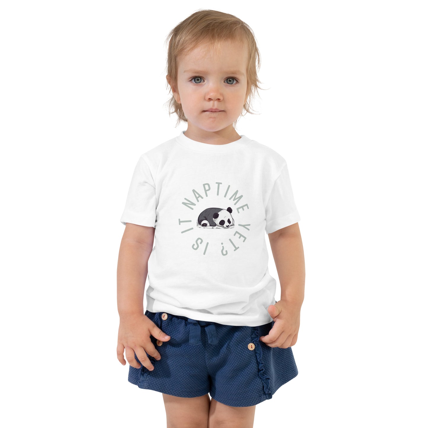 FUNNY PANDA NAPTIME YET? Toddler Short Sleeve Tee