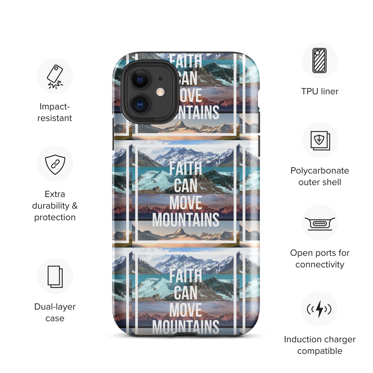 FAITH MOVES MOUNTAINS Tough Case for iPhone®