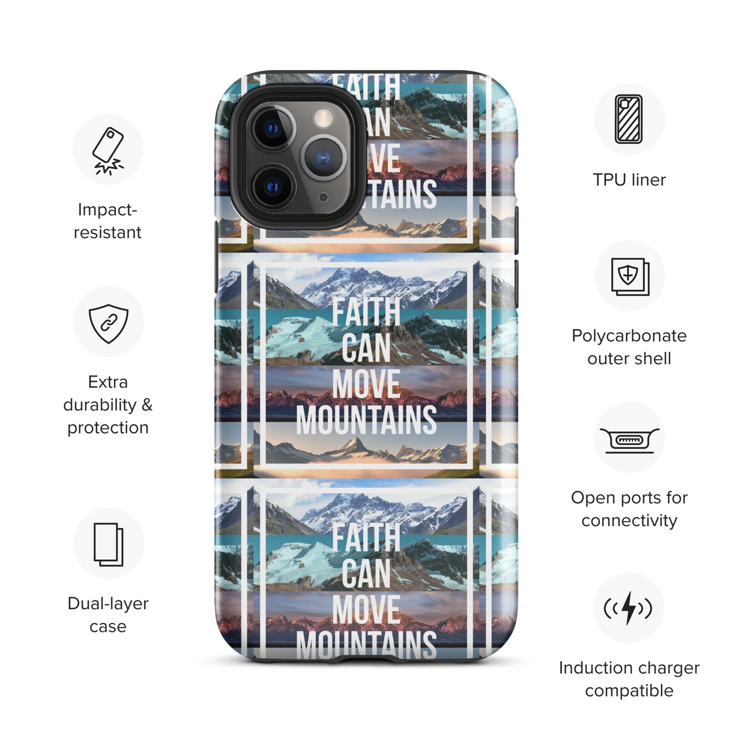 FAITH MOVES MOUNTAINS Tough Case for iPhone®