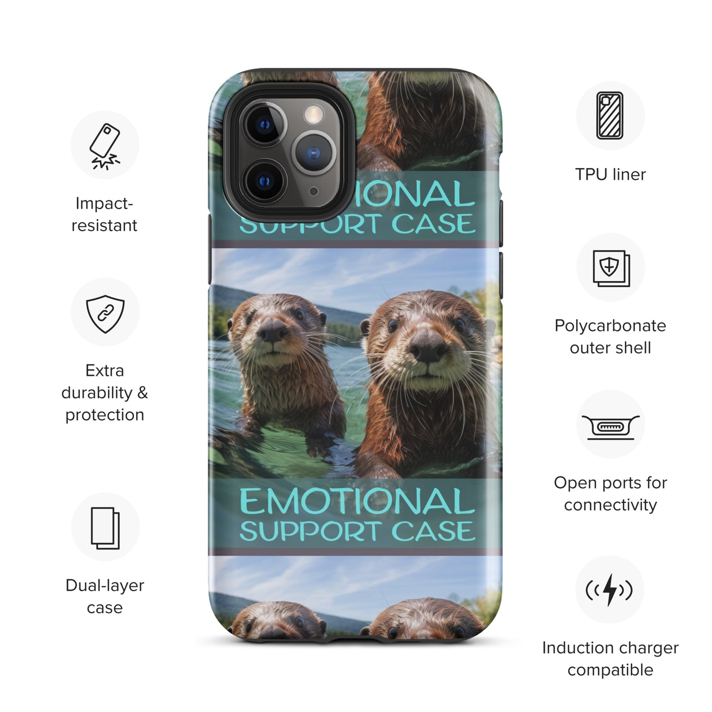 OTTERS EMOTIONAL SUPPORT CASE OTTERS Tough Case for iPhone®