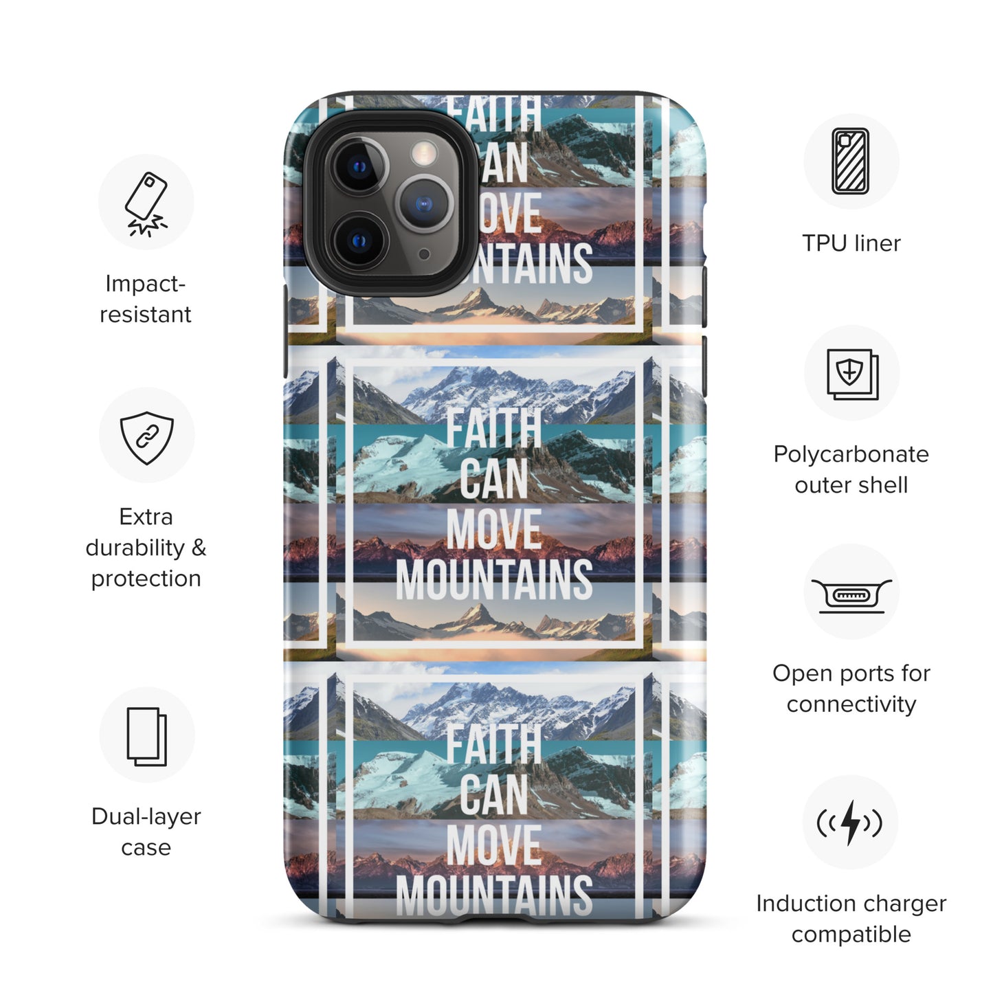 FAITH MOVES MOUNTAINS Tough Case for iPhone®