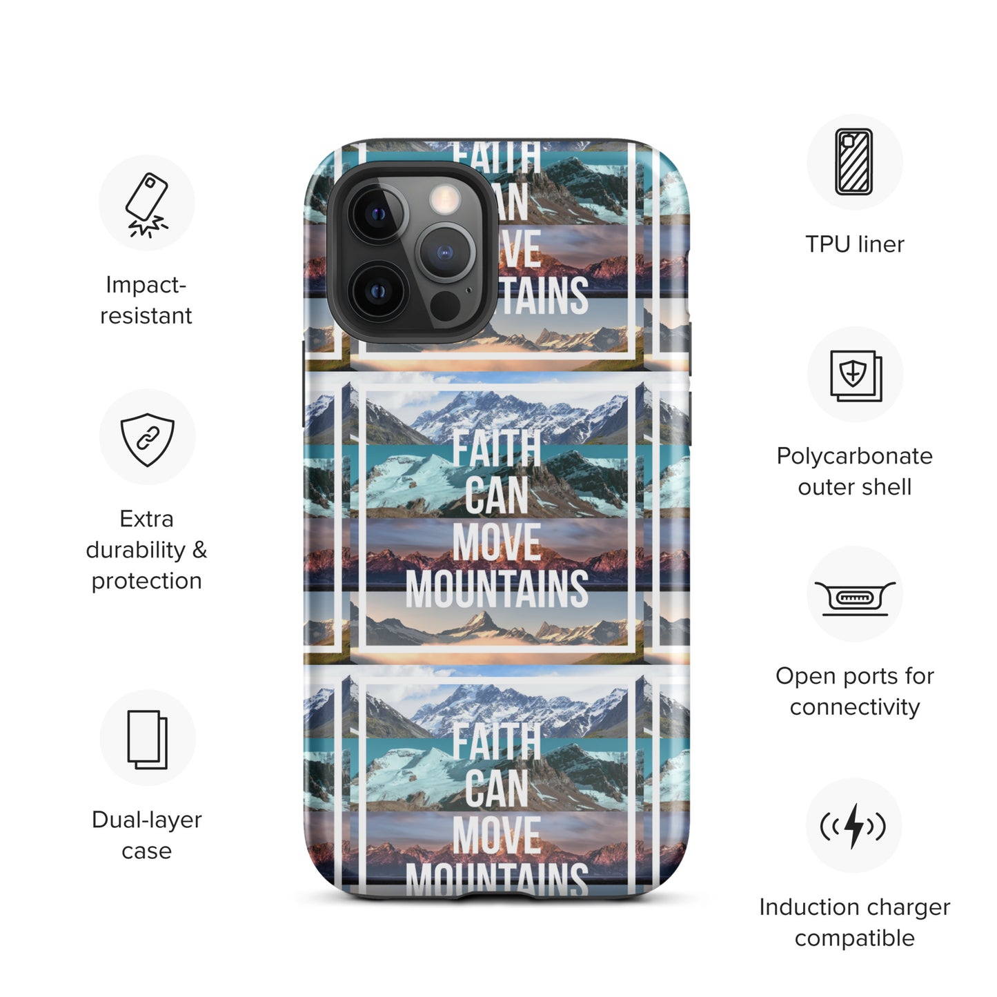 FAITH MOVES MOUNTAINS Tough Case for iPhone®