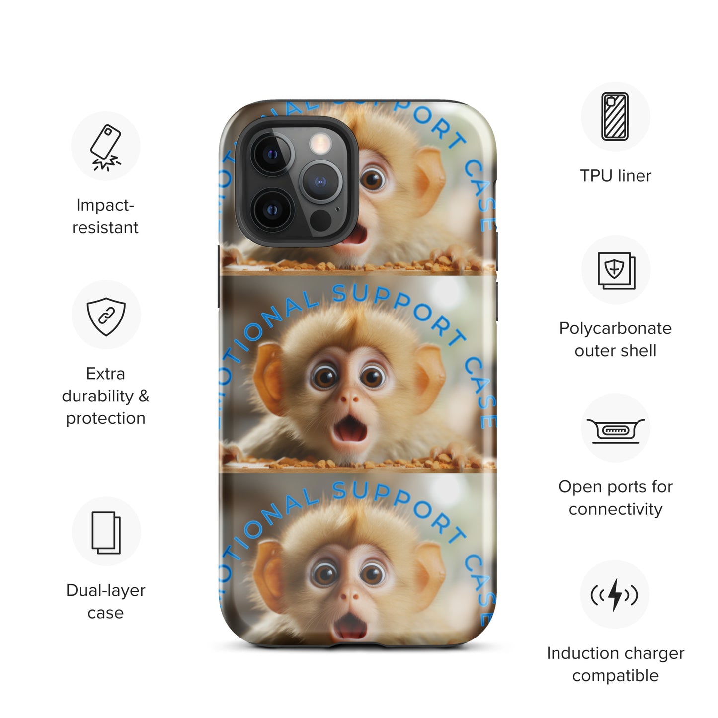 MONKEY EMOTIONAL SUPPORT Tough Case for iPhone®