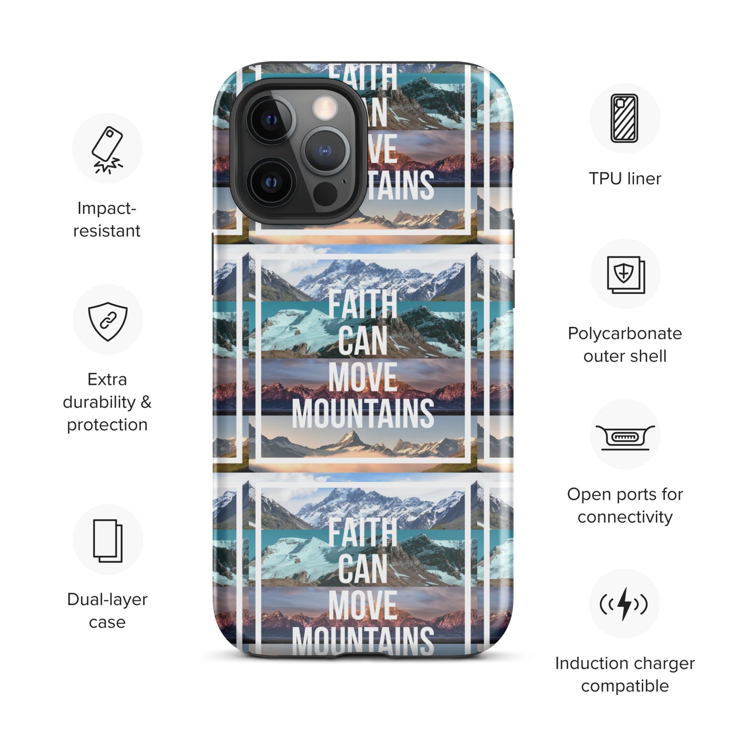 FAITH MOVES MOUNTAINS Tough Case for iPhone®