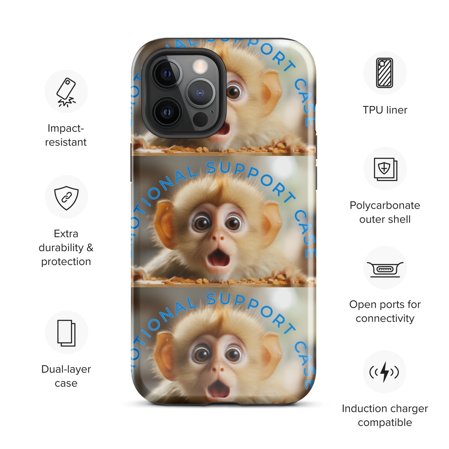 MONKEY EMOTIONAL SUPPORT Tough Case for iPhone®