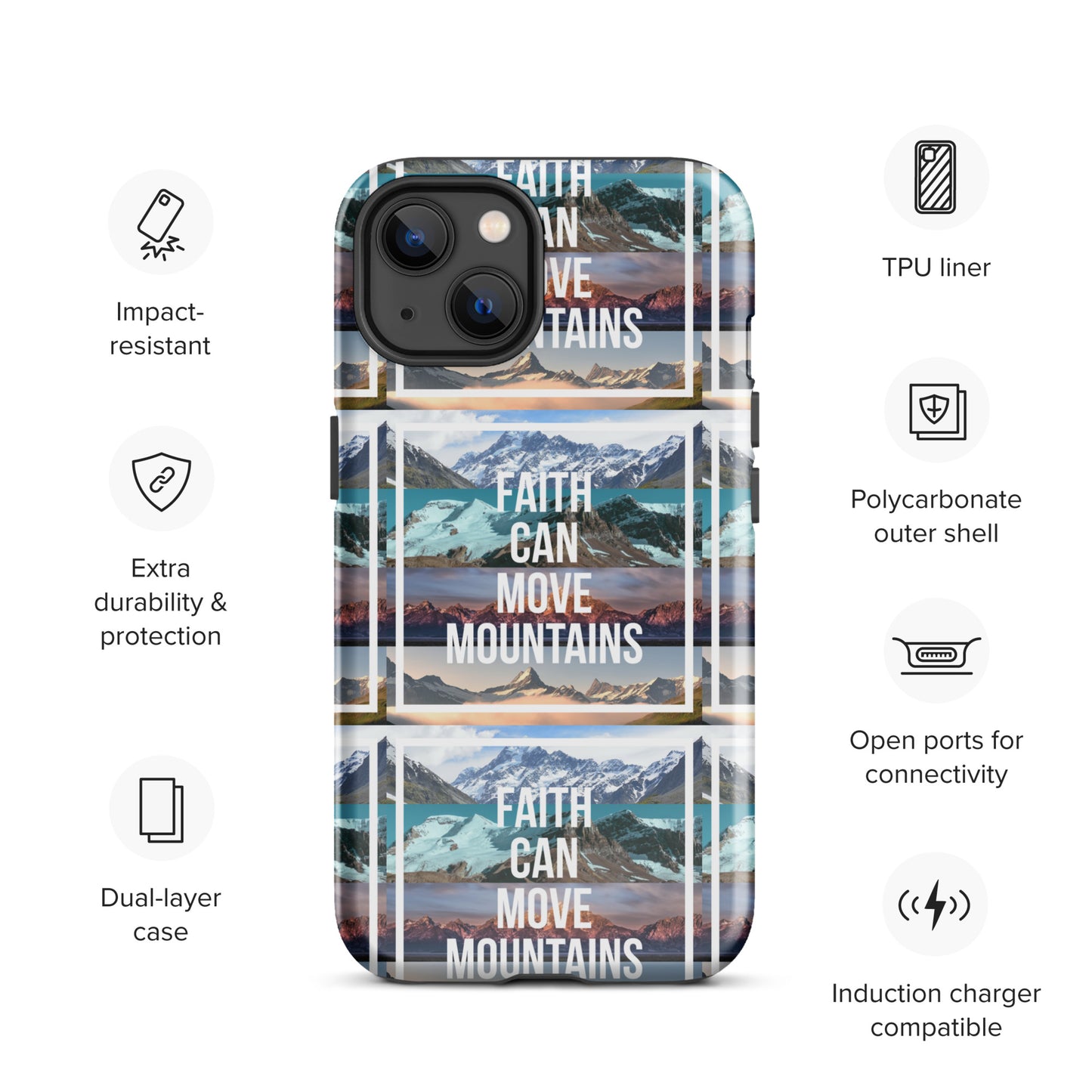 FAITH MOVES MOUNTAINS Tough Case for iPhone®