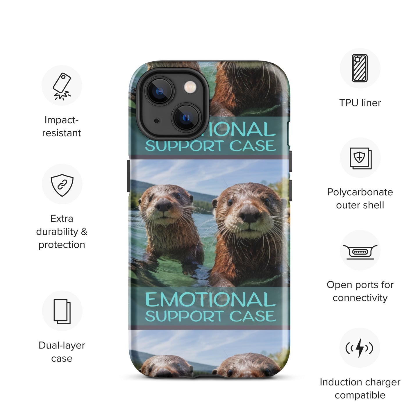 OTTERS EMOTIONAL SUPPORT CASE OTTERS Tough Case for iPhone®