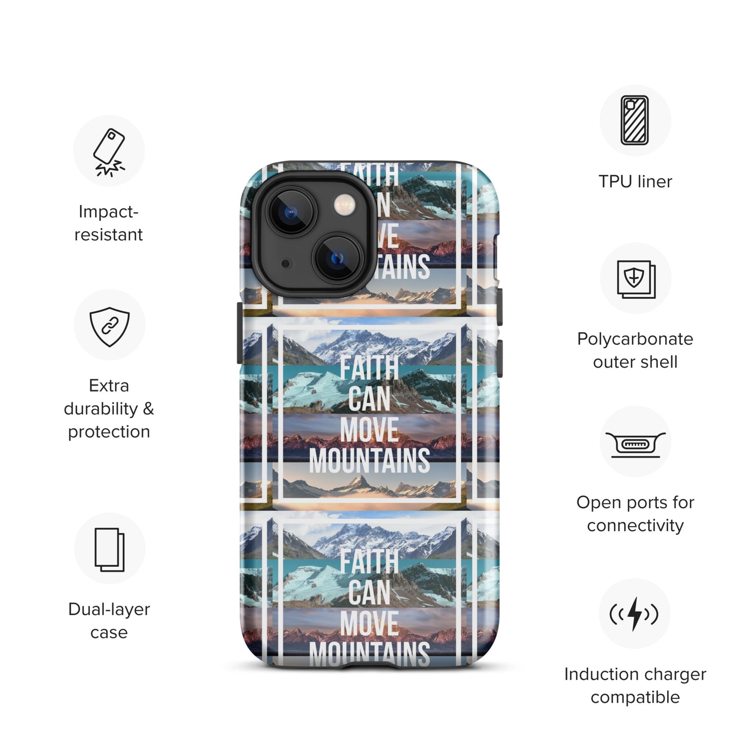 FAITH MOVES MOUNTAINS Tough Case for iPhone®