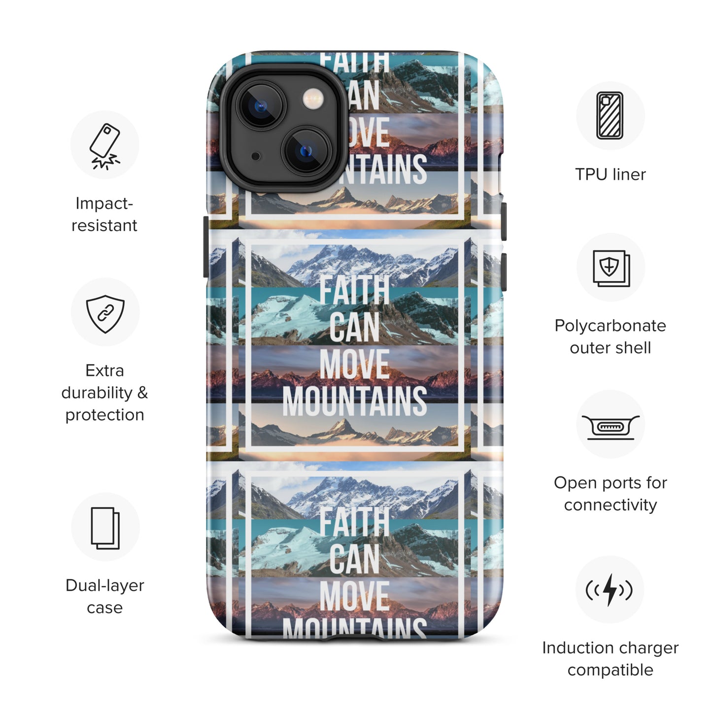 FAITH MOVES MOUNTAINS Tough Case for iPhone®