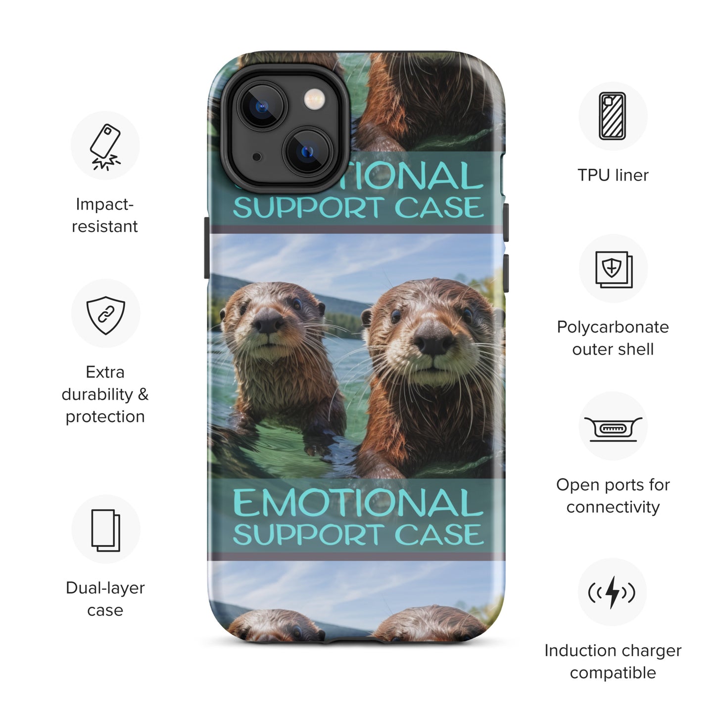 OTTERS EMOTIONAL SUPPORT CASE OTTERS Tough Case for iPhone®