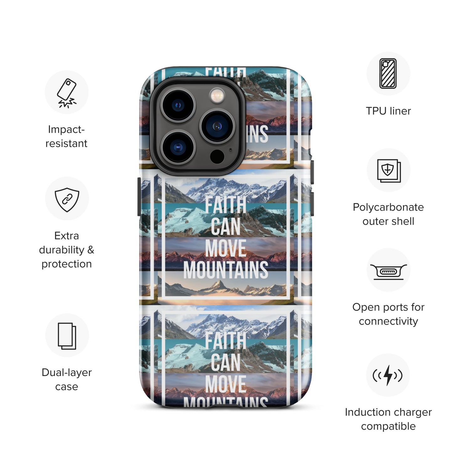 FAITH MOVES MOUNTAINS Tough Case for iPhone®