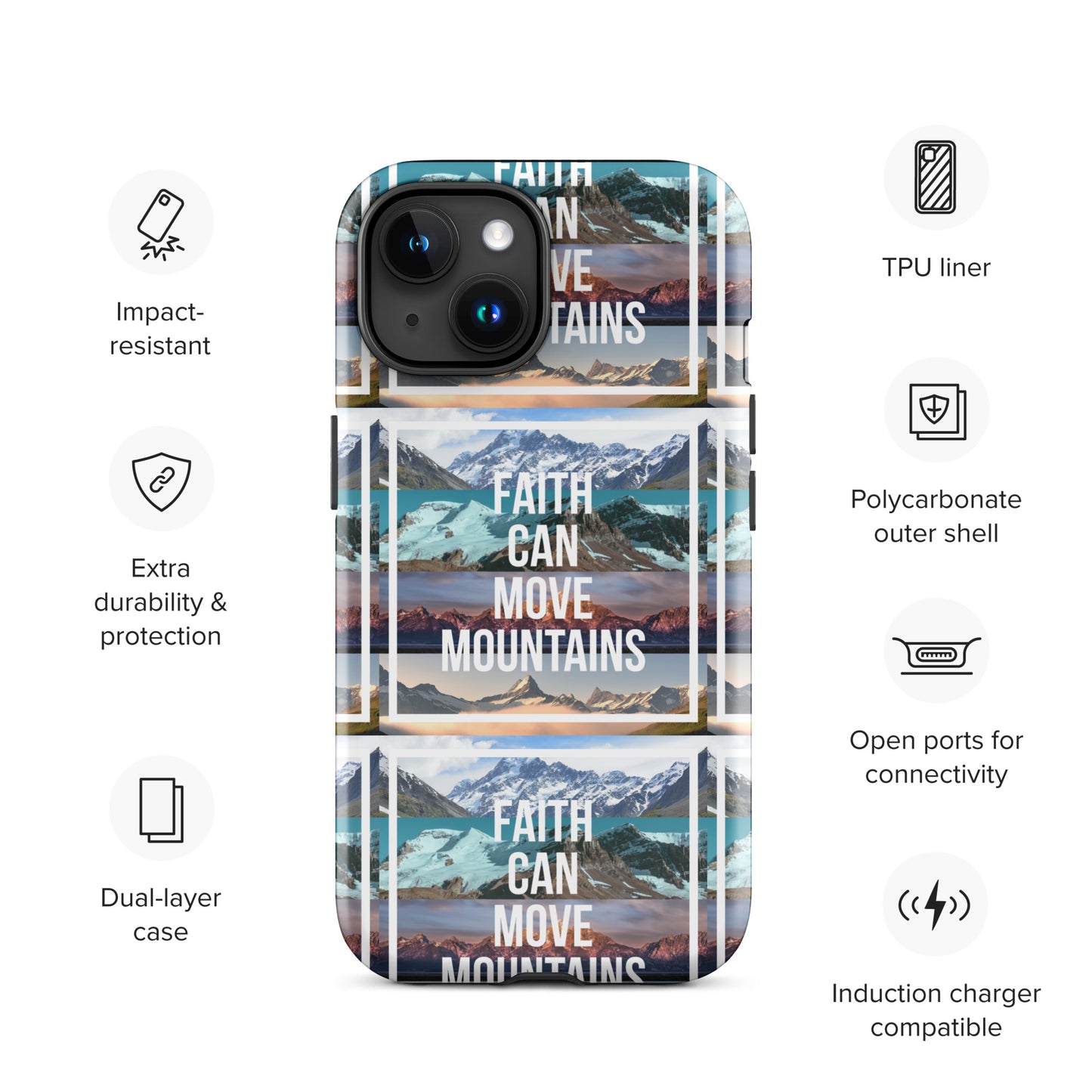 FAITH MOVES MOUNTAINS Tough Case for iPhone®