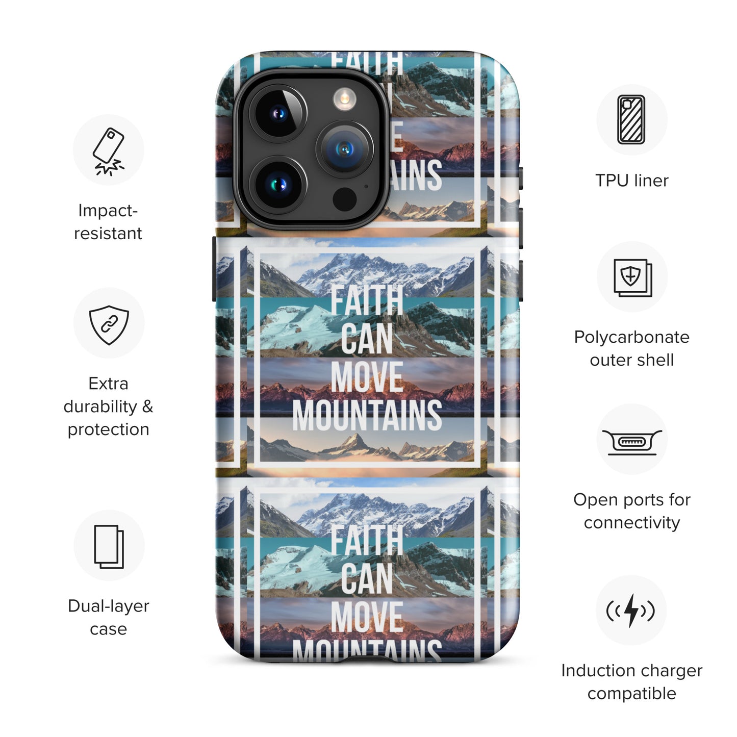 FAITH MOVES MOUNTAINS Tough Case for iPhone®