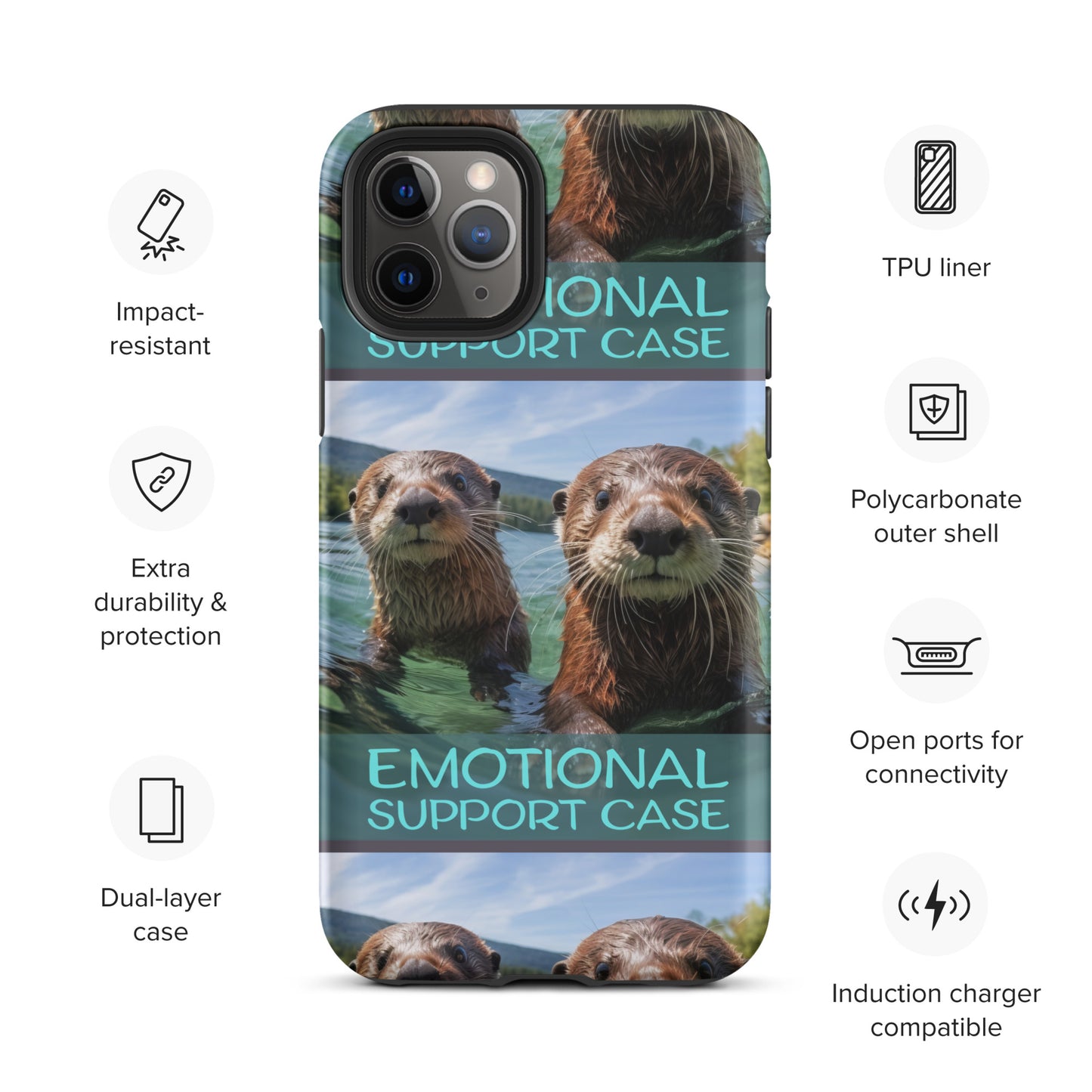 OTTERS EMOTIONAL SUPPORT CASE OTTERS Tough Case for iPhone®