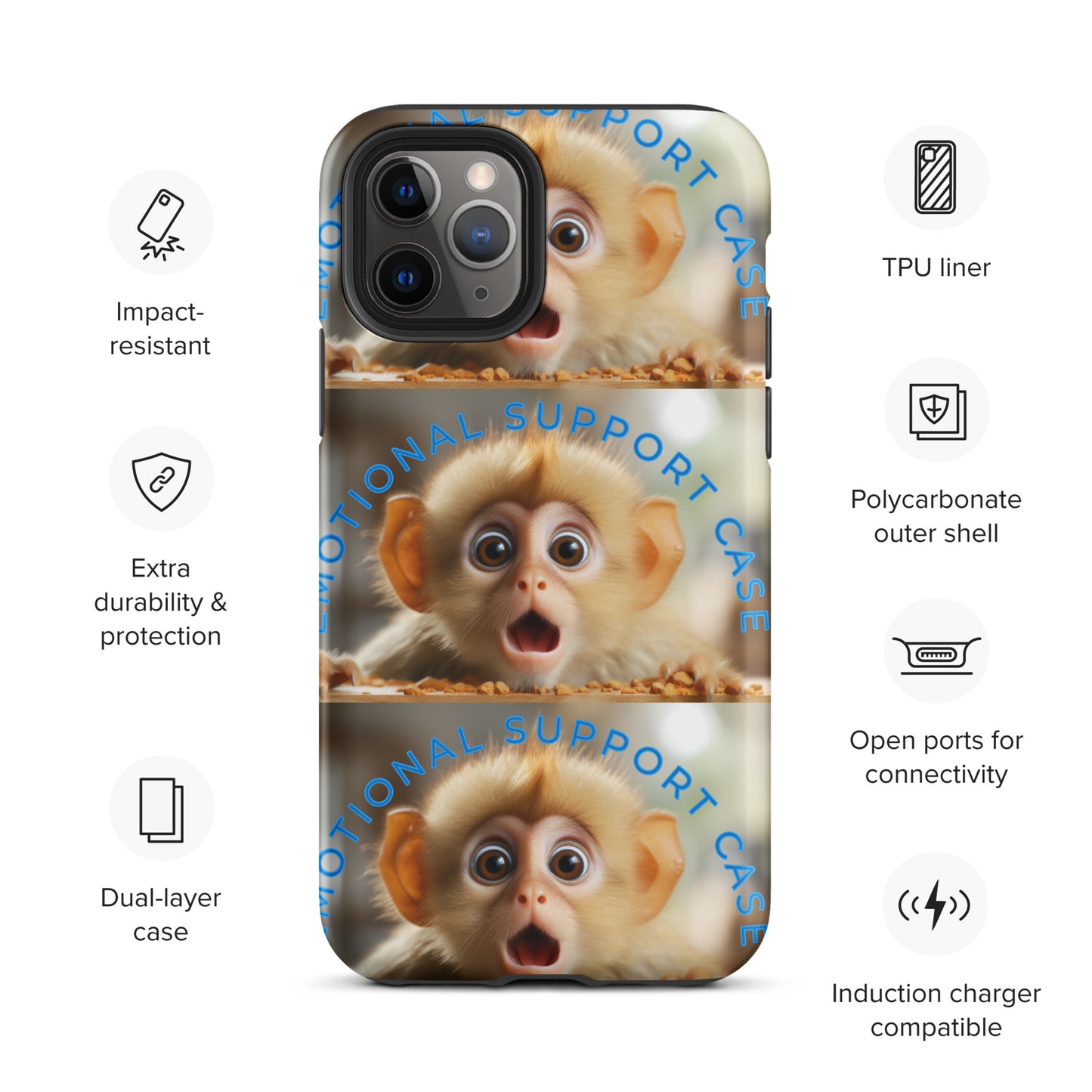 MONKEY EMOTIONAL SUPPORT Tough Case for iPhone®