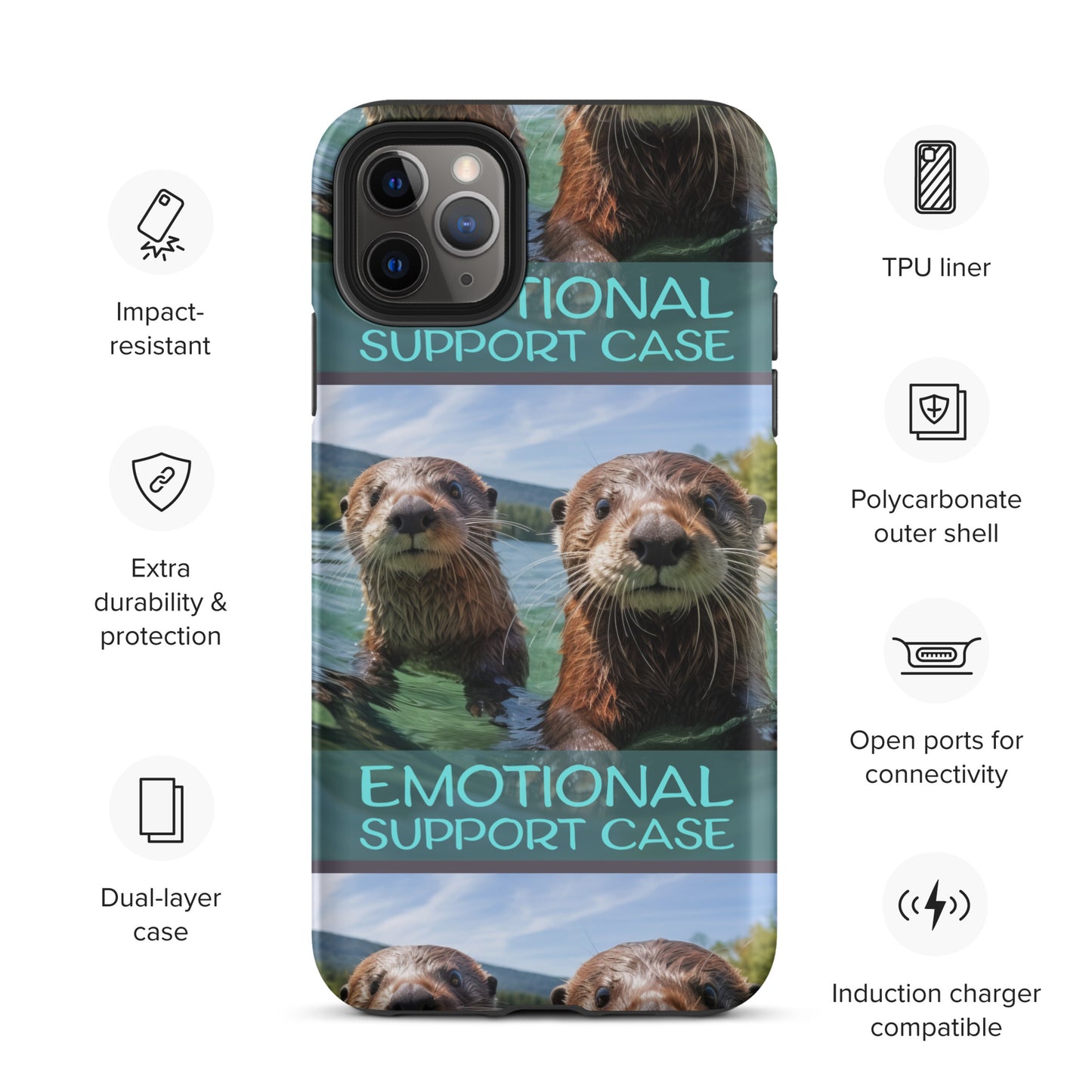 OTTERS EMOTIONAL SUPPORT CASE OTTERS Tough Case for iPhone®