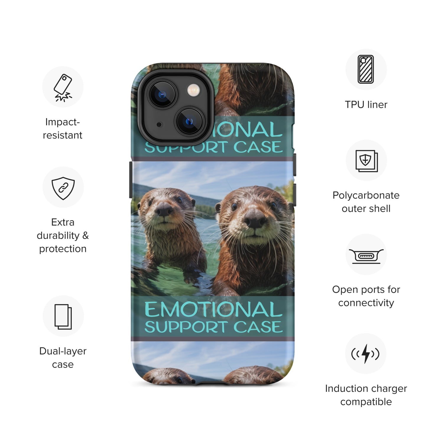 OTTERS EMOTIONAL SUPPORT CASE OTTERS Tough Case for iPhone®