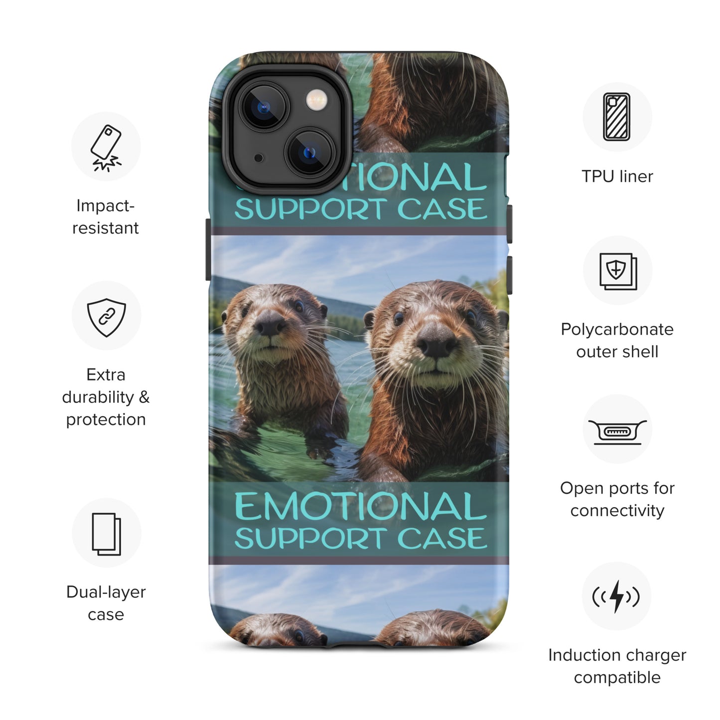 OTTERS EMOTIONAL SUPPORT CASE OTTERS Tough Case for iPhone®