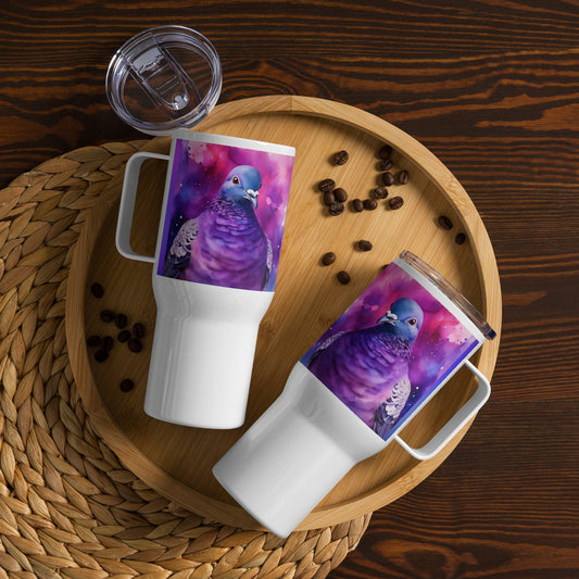 PIGEONS TIE DYE Travel mug with a handle