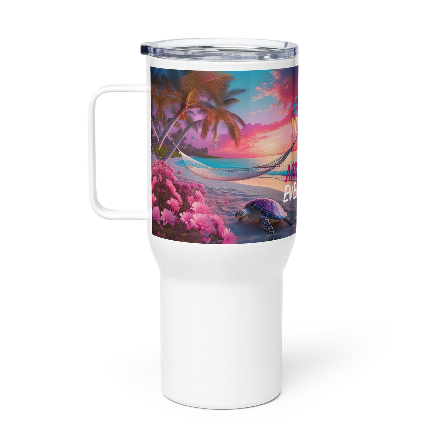 GRATITUDE Travel mug with a handle