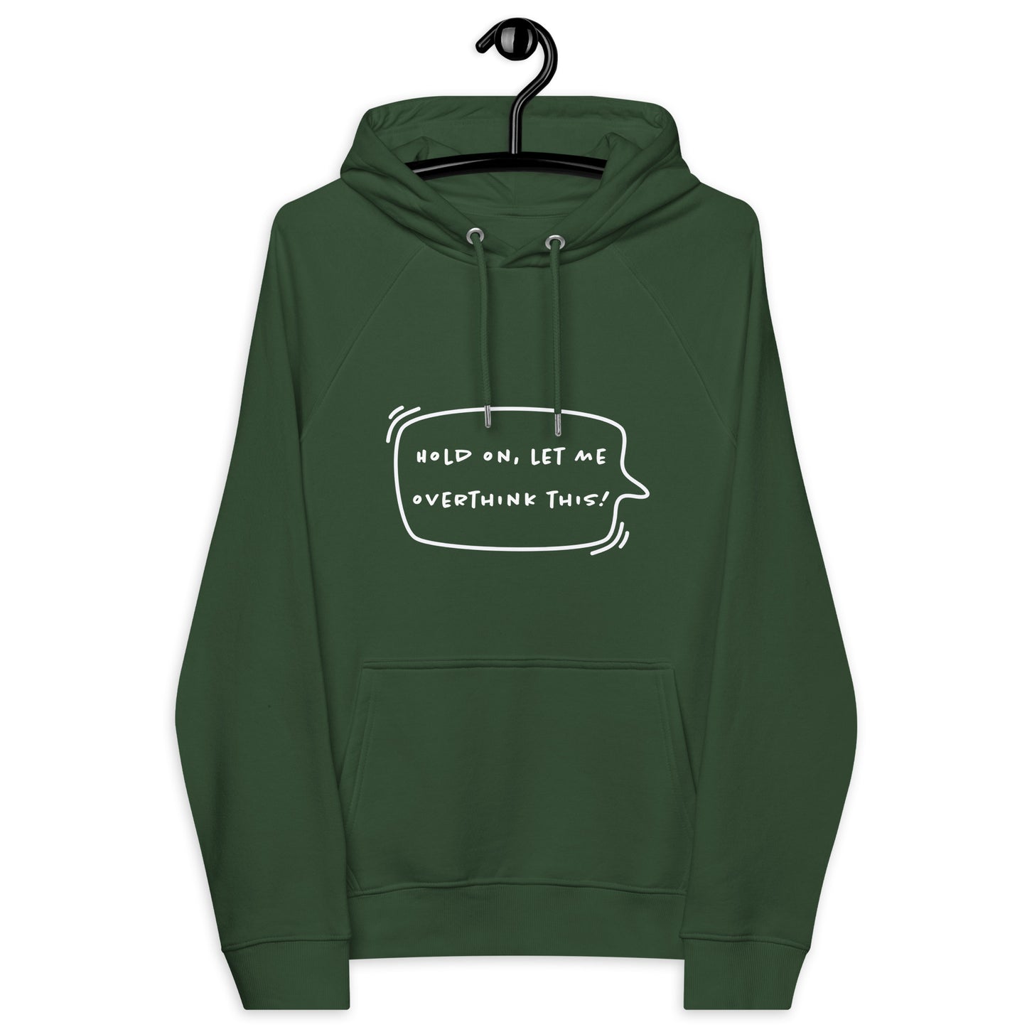 HUMOROUS OVERTHINK THIS Unisex eco raglan hoodie