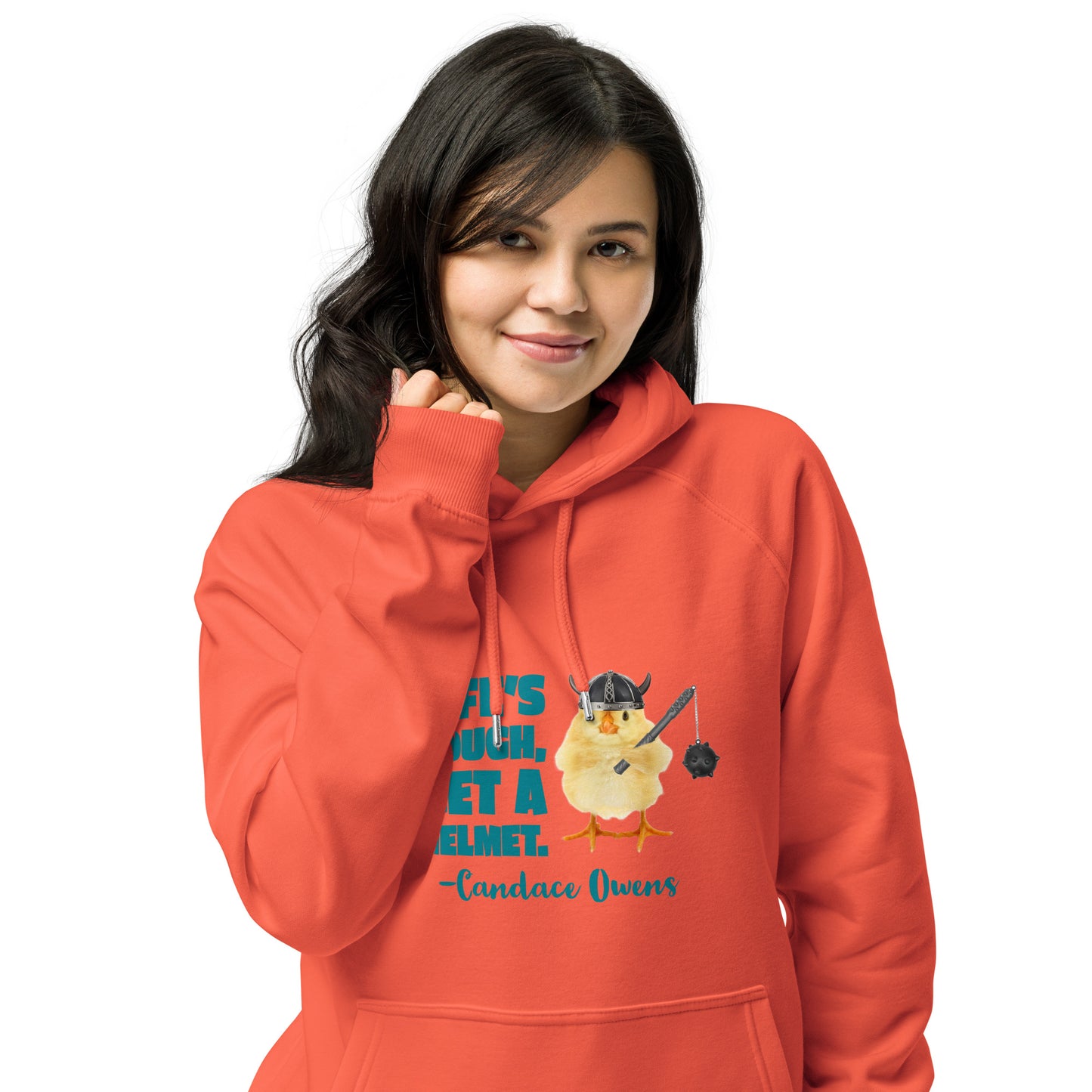 HUMOROUS CANDACE OWENS "LIFE'S TOUGH..." Unisex eco raglan hoodie