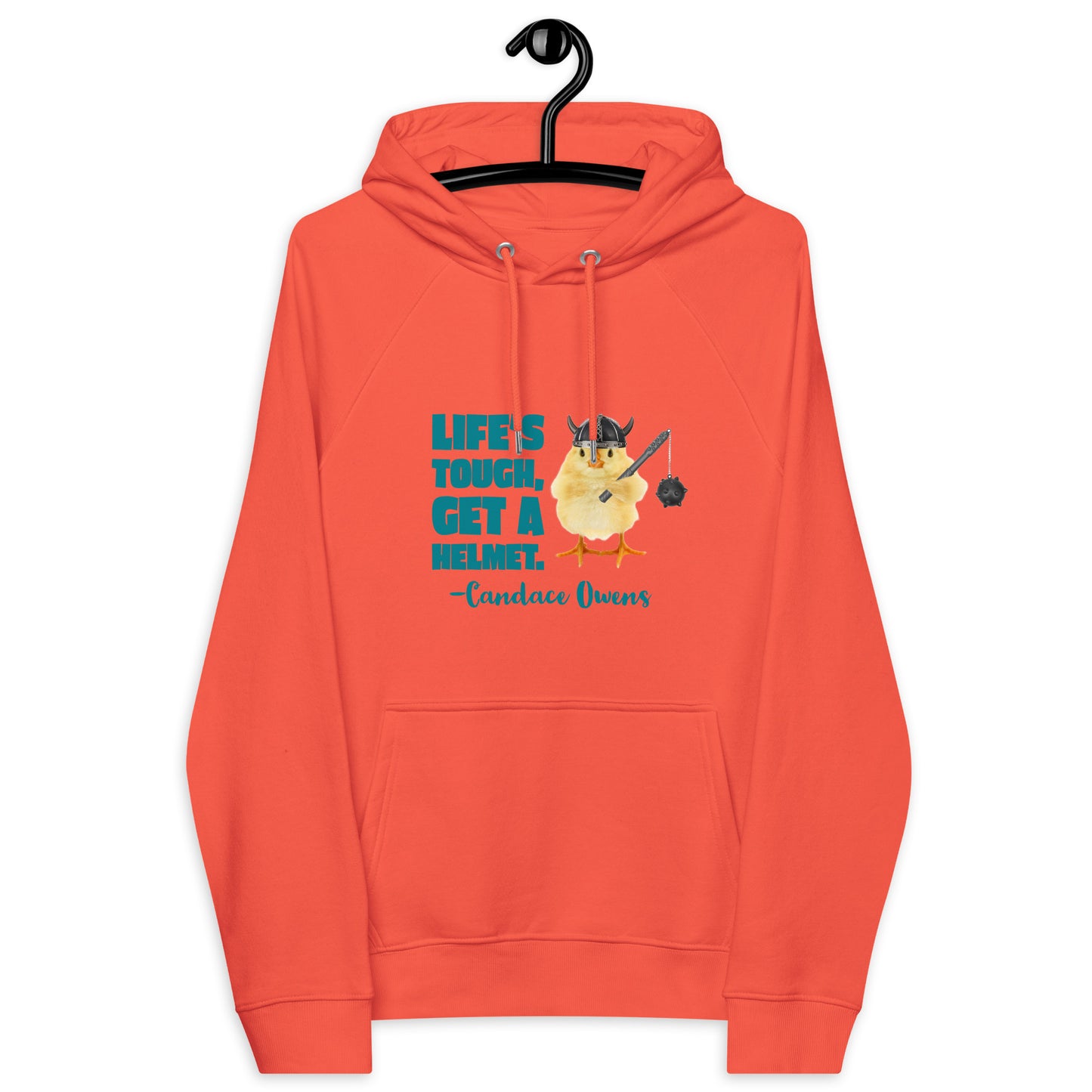 HUMOROUS CANDACE OWENS "LIFE'S TOUGH..." Unisex eco raglan hoodie