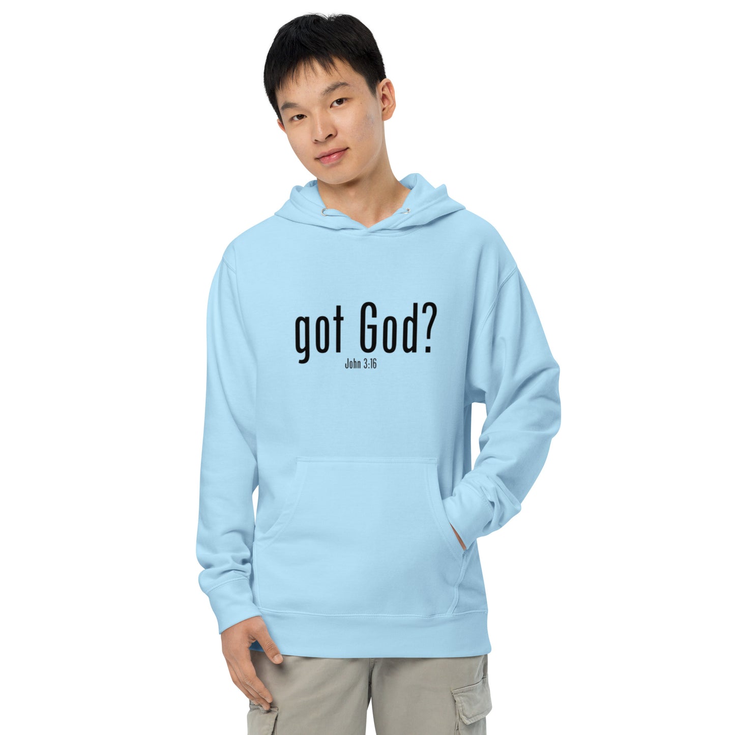 GOT GOD? Unisex midweight hoodie